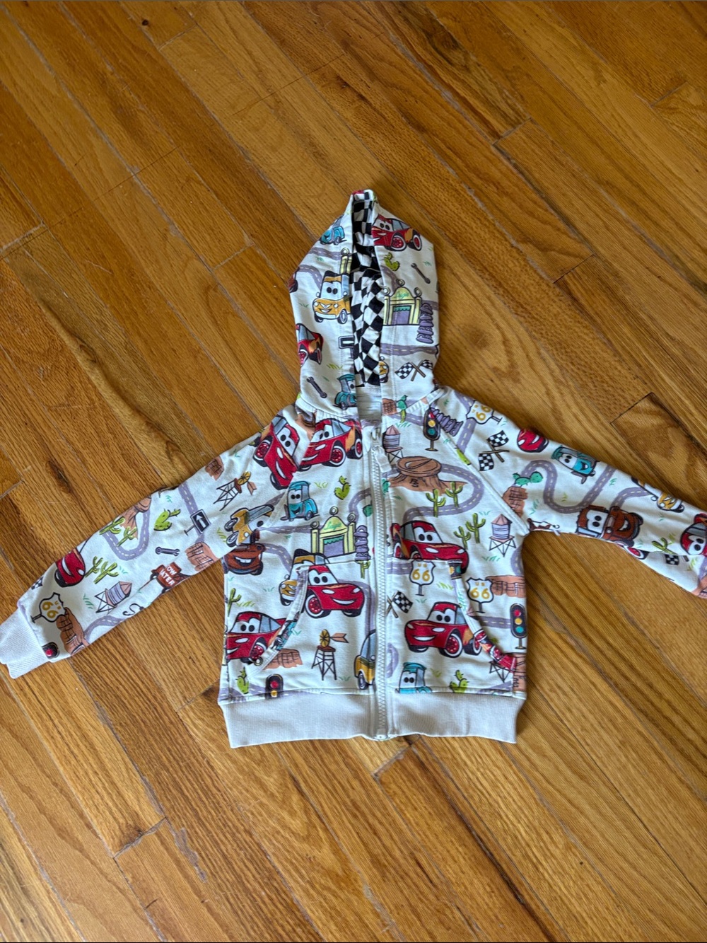 Little Sleepies Cars zip up 2T